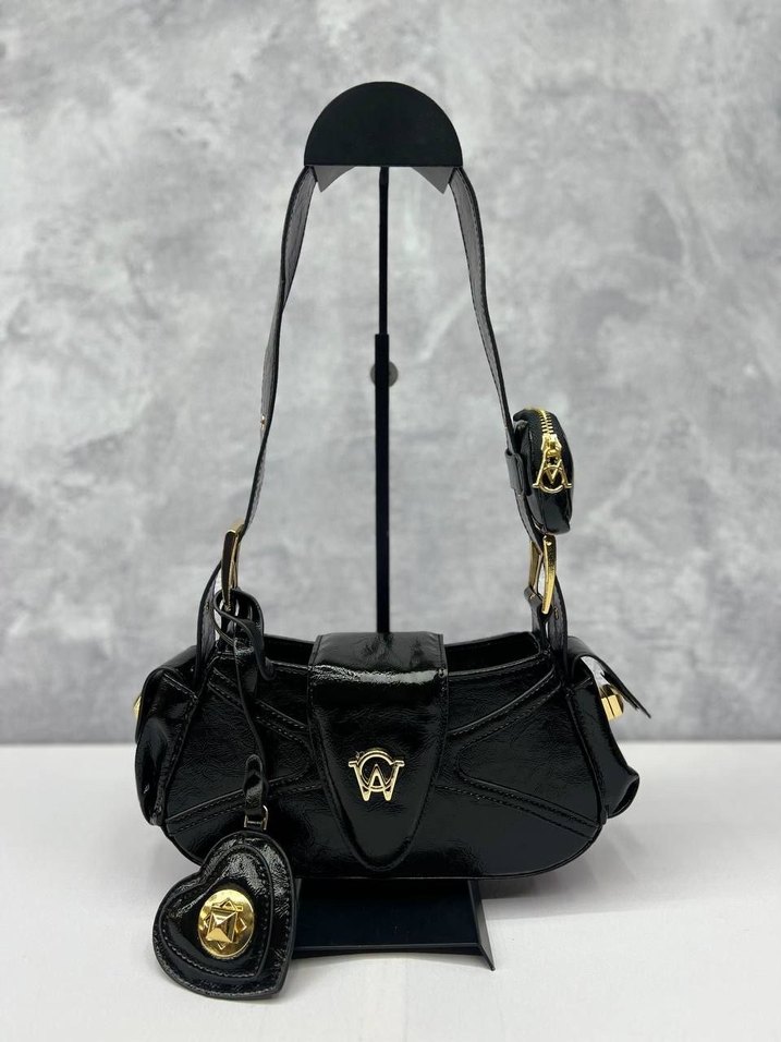 Beyaz Deri Yılan Desenli Kadın Çanta - Görsel 5