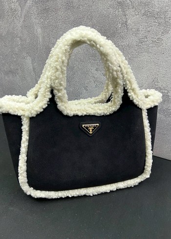 Kahverengi Kürklü Kadın El Çantası - Görsel 9