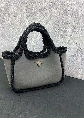 Kahverengi Kürklü Kadın El Çantası - Görsel 6