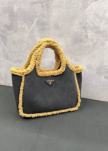 Kahverengi Kürklü Kadın El Çantası - Görsel 8