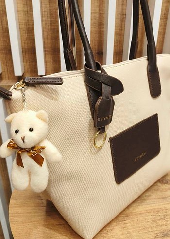 Bej Deri Kadın Omuz Çantası Beymen - Görsel 2