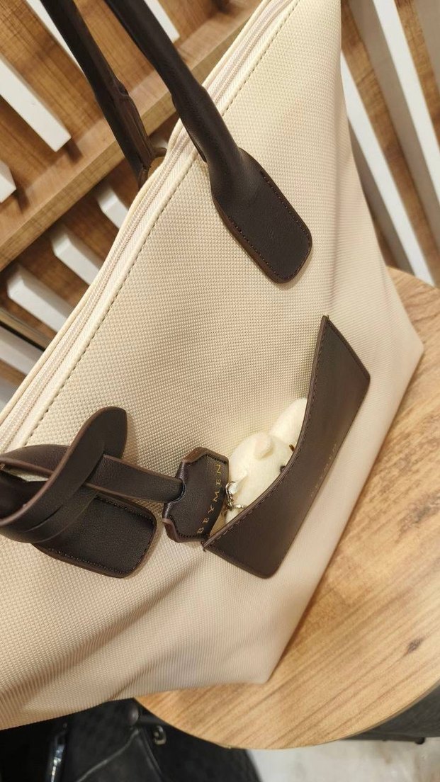 Bej Deri Kadın Omuz Çantası Beymen - Görsel 3