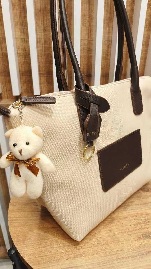 Bej Deri Kadın Omuz Çantası Beymen - Görsel 2