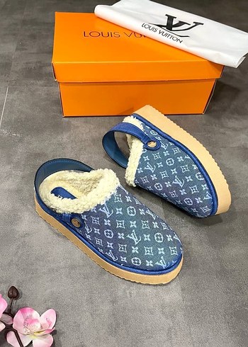 Kahverengi Kürklü Kadın Dolgu Topuk Terlik - Görsel 5