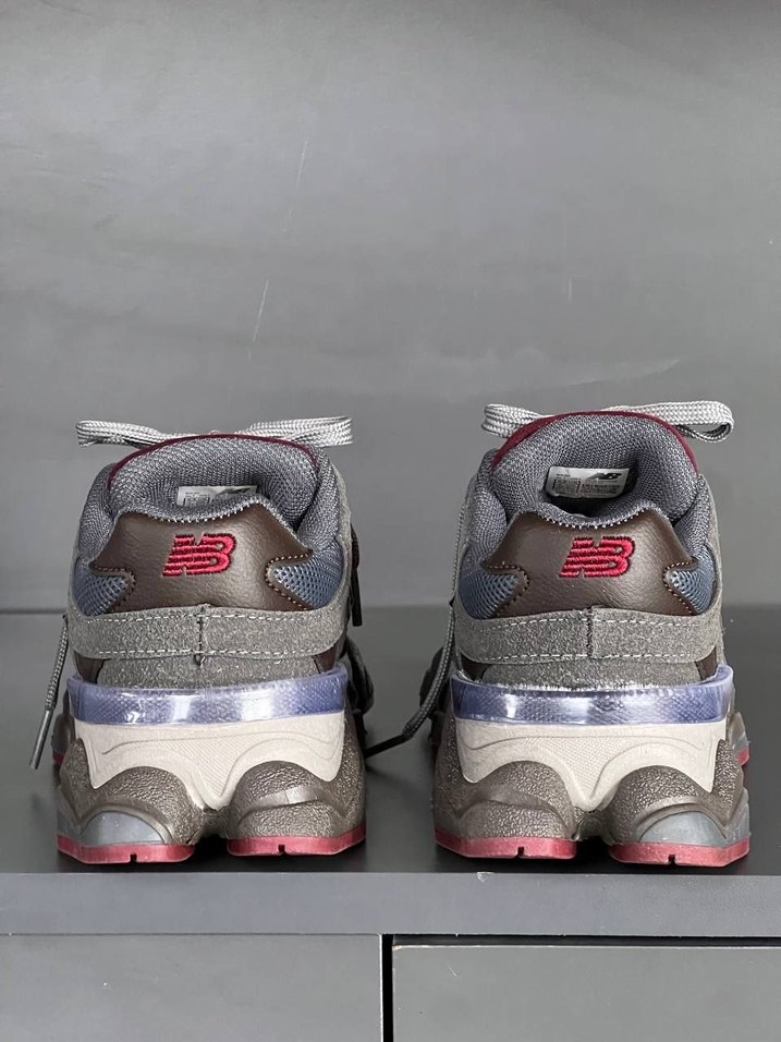 Bordo Gri Bağcıklı Kadın Spor Ayakkabı - Görsel 4