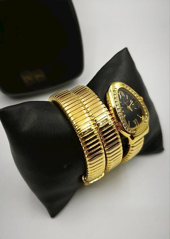 Klasik Zarafet Altın Renk Bilezikli Kadın Saat - Görsel 2