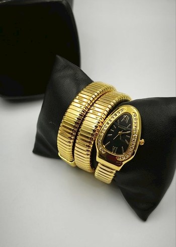 Klasik Zarafet Altın Renk Bilezikli Kadın Saat - Görsel 3