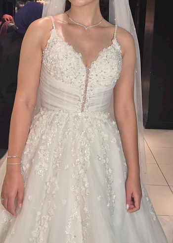 m Beden beyaz Renk Helen model gelinlik