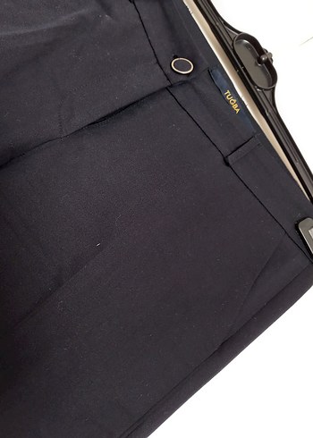 38 Beden Siyah Kadın Denim Kumaş Pantolon