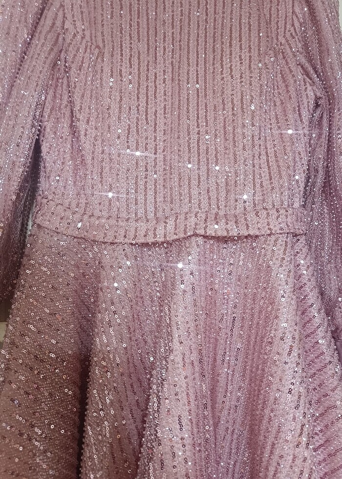 Pembe Abiye İşlemeli - Görsel 2