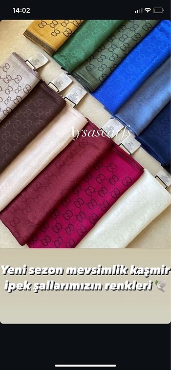 Gucci kaşmir ipek Şal