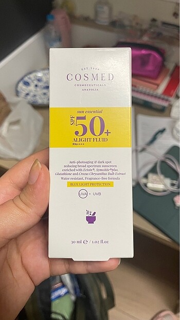 cosmed leke karşıtı güneş kremi