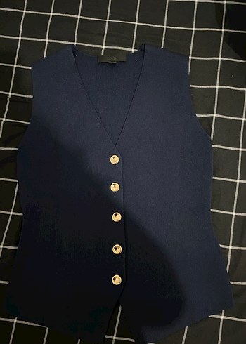 m Beden ZARA gold düğmeli yelek