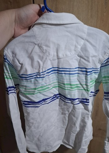 Erkek Çocuk uzun Kollu Çizgili Gömlek - Görsel 6