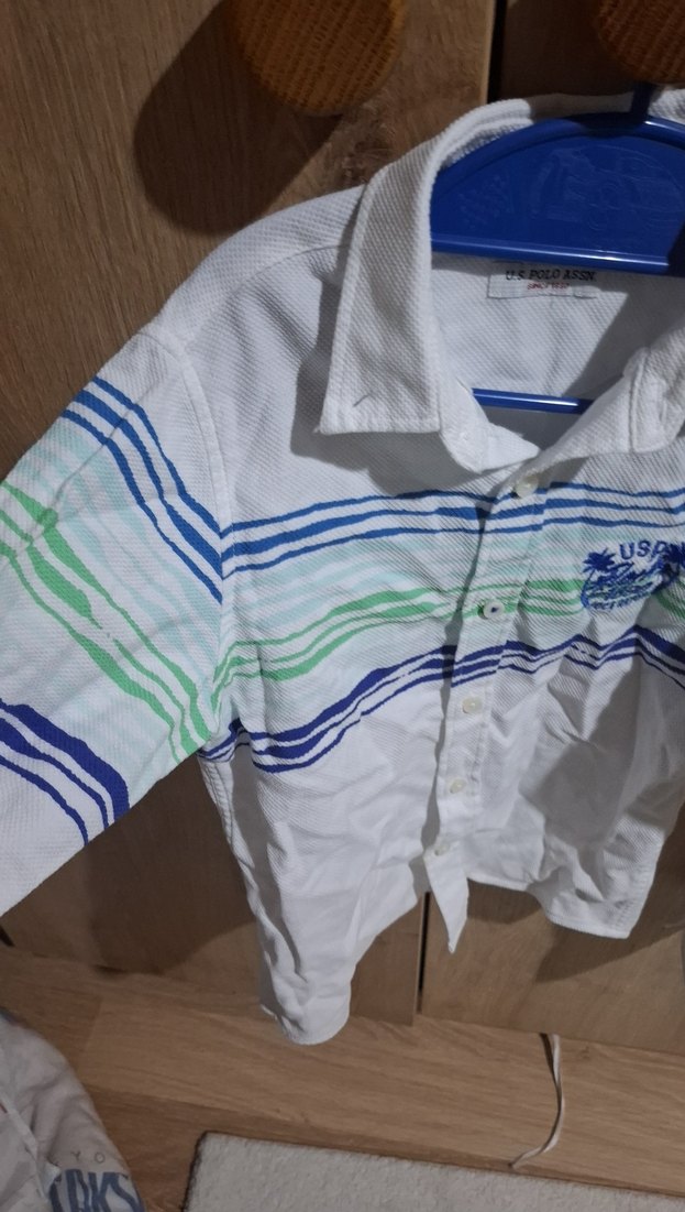 Erkek Çocuk uzun Kollu Çizgili Gömlek - Görsel 4