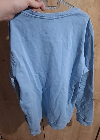 USPA Baskılı Mavi Erkek Sweatshirt - Görsel 4