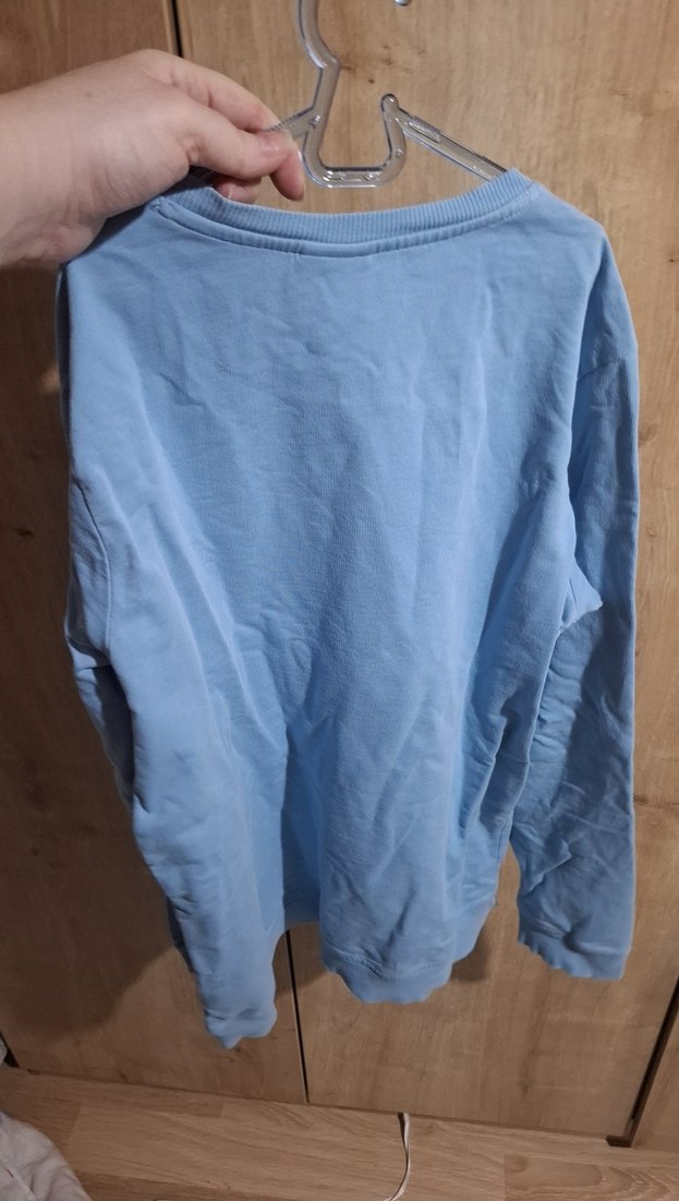 USPA Baskılı Mavi Erkek Sweatshirt - Görsel 4