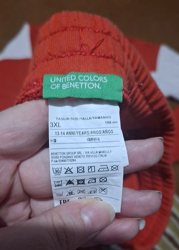 Benetton Erkek Çocuk Turuncu Kiremit Renkli Rahat Eşofman Takımı - Görsel 3