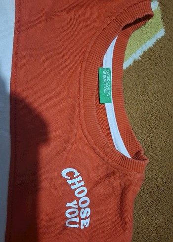 Benetton Erkek Çocuk Turuncu Kiremit Renkli Rahat Eşofman Takımı - Görsel 4