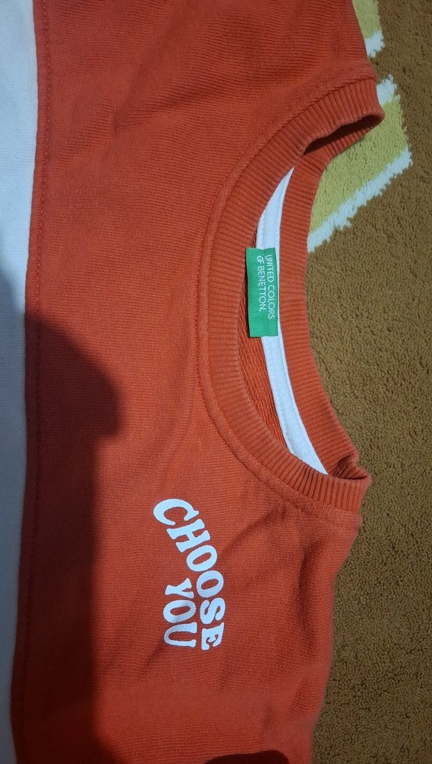 Benetton Erkek Çocuk Turuncu Kiremit Renkli Rahat Eşofman Takımı - Görsel 4