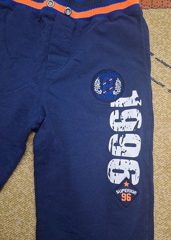 Erkek Çocuk Lacivert Baskılı Bol Kesim Şort - Görsel 2