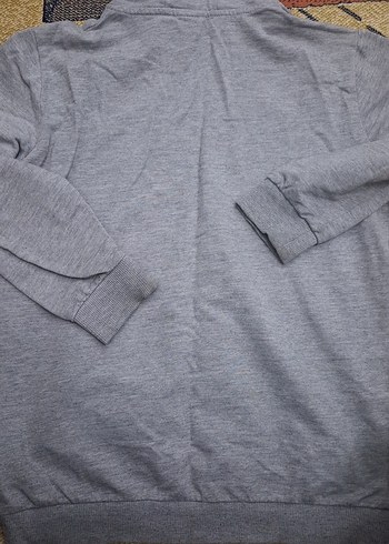 Erkek Çocuk Gri Kapüşonlu Baskılı Sweatshirt - Görsel 3