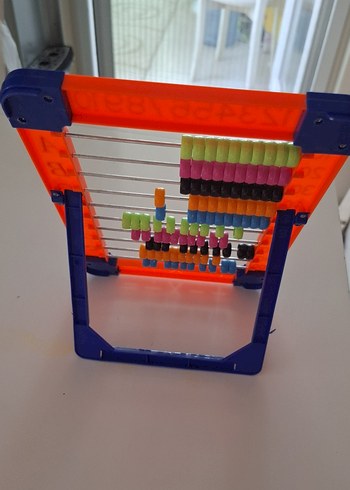 Beden Renkli Ahşap Abaküs Eğitim Oyuncağı