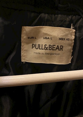 Pull and Bear Kalın kolej ceket - Görsel 6