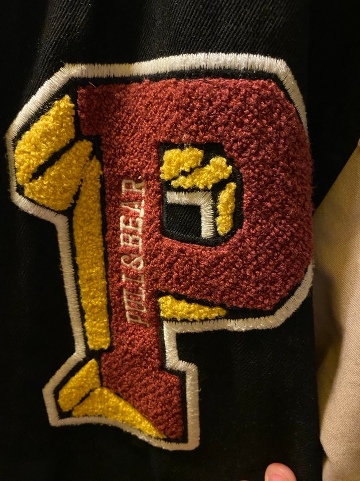 Pull and Bear Kalın kolej ceket - Görsel 4