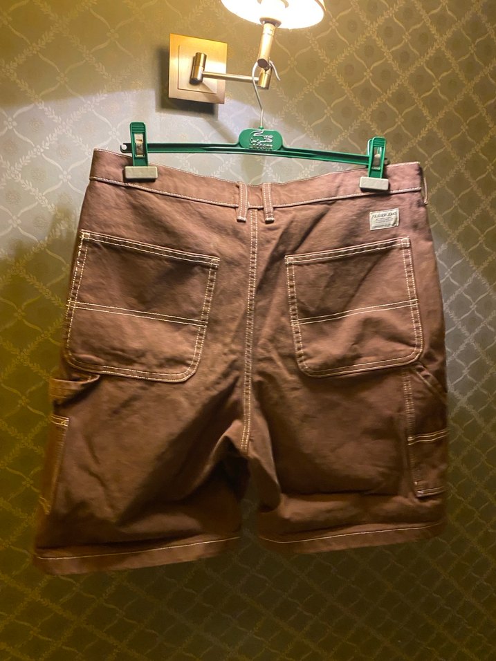 Pull And Bear Kahverengi KotKemerli Erkek Şort - Görsel 3