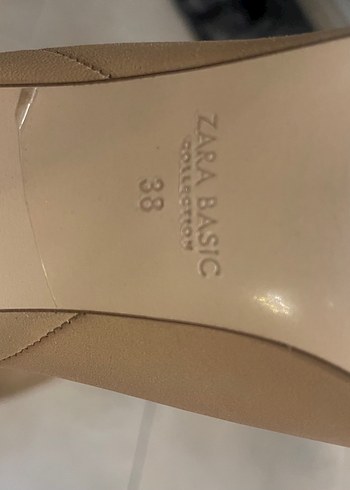 Zara Bej Deri Kadın Dizaltı Topuklu Bot