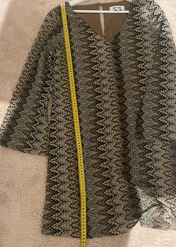 Bohem Stil Uzun Kollu Yılan Desenli Triko Elbise - Görsel 6