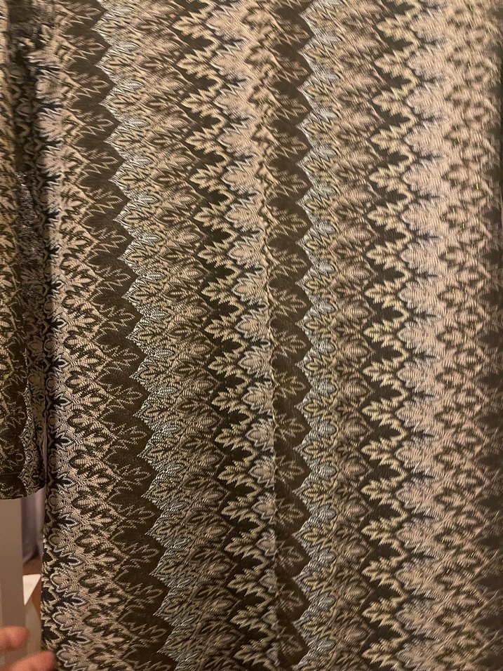 Bohem Stil Uzun Kollu Yılan Desenli Triko Elbise - Görsel 2