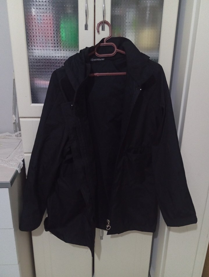 Erkek Siyah Midi Boy Yağmurluk - Görsel 3