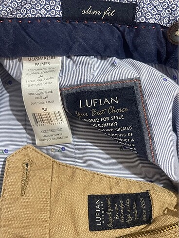 l/xl Beden kahverengi Renk Lufian erkek pantolon