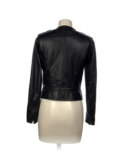 m Beden Massimo Dutti Deri Ceket %70 İndirimli.
