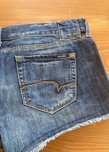 Mavi Mini Denim Şort - Görsel 4