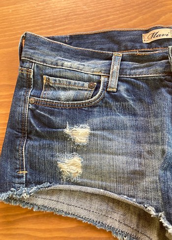 Mavi Mini Denim Şort - Görsel 3