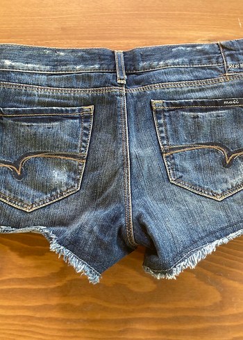 Mavi Mini Denim Şort - Görsel 5