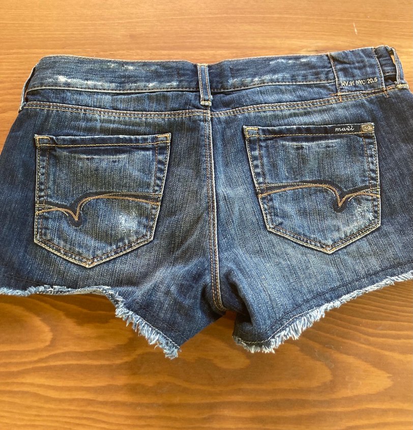 Mavi Mini Denim Şort - Görsel 5
