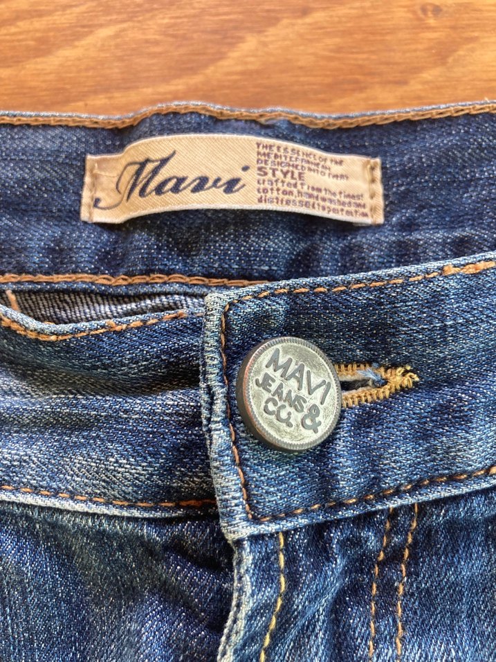 Mavi Mini Denim Şort - Görsel 2