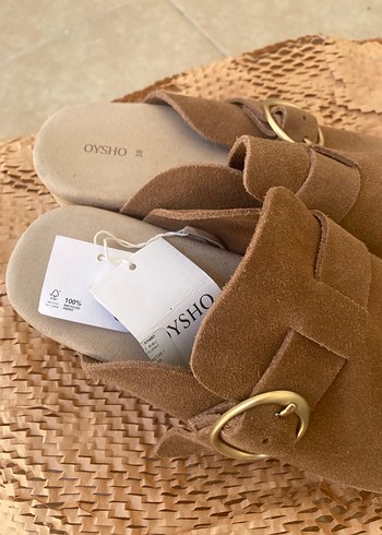 Bohem Tarz Kahverengi Süet Terlik - Görsel 4