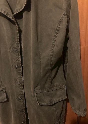 Jimmy Key Khaki Midi Kadın parka - Görsel 3