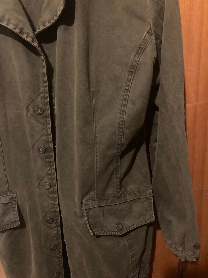 Jimmy Key Khaki Midi Kadın parka - Görsel 3