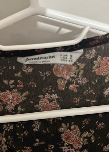 Siyah Çiçekli Bohem Mini Elbise - Görsel 2