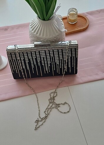 Beden siyah Renk Abiye&Baget çanta