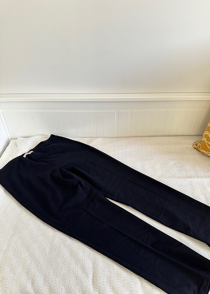 Lacivert kadın klasik kumaş pantolon - Görsel 2