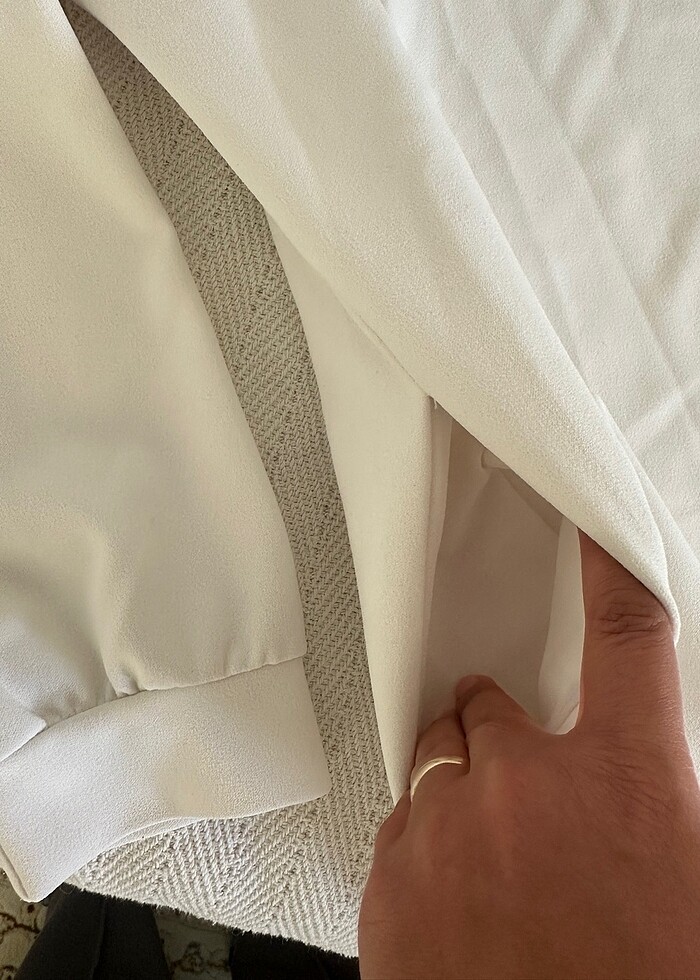 Beyaz tunik sweat - Görsel 4