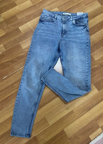 Kadın Mavi Denim Regular Fit Jean