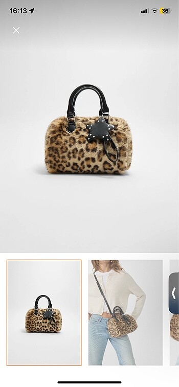 Stradivarius leopar çanta